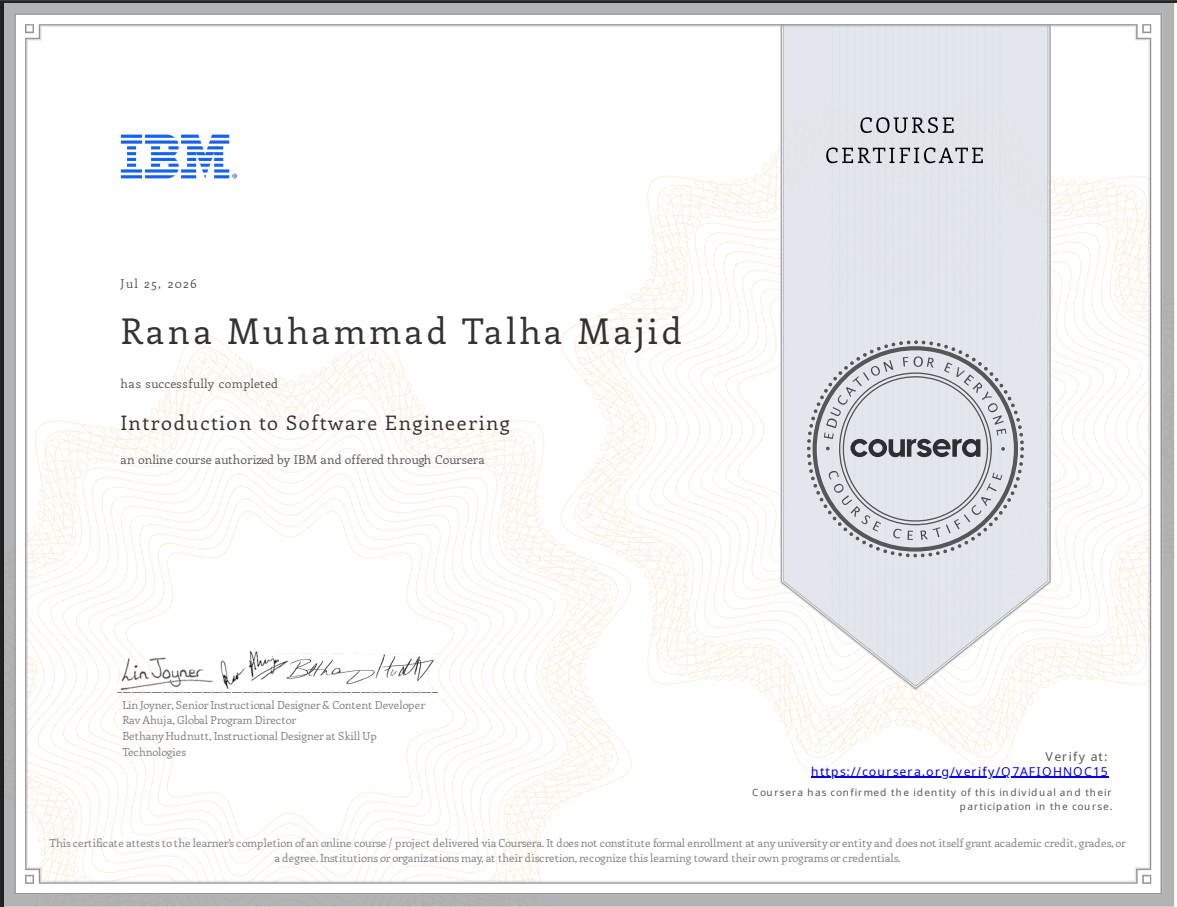 IBM Full Stack Software Developer